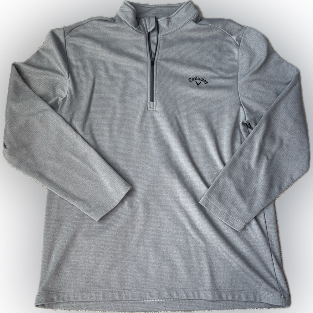 Mens Callaway Quarter  Zip Long Sleeve Pullover Sz XL